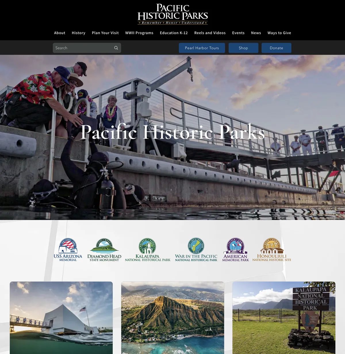Website Redesign 3 pacific historic parks 1b